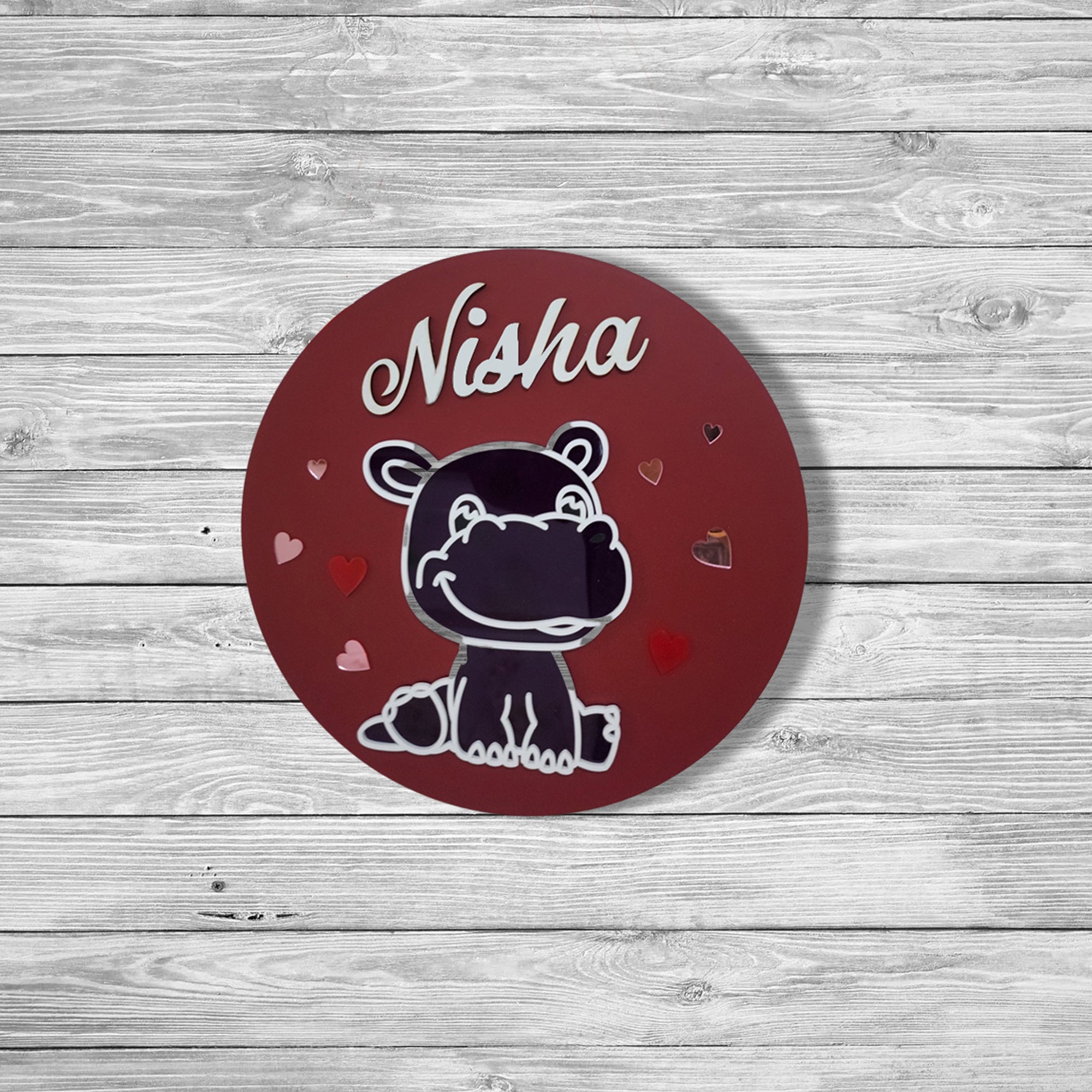 Buy Personalized Hippo Welcome Nameplate