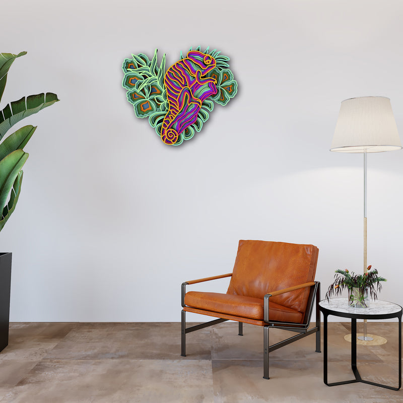 Heart Shape Mandala Wall Art 