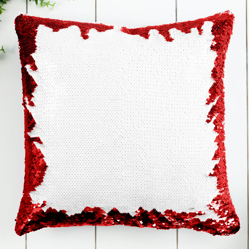 Red Custom Sequin Cushions