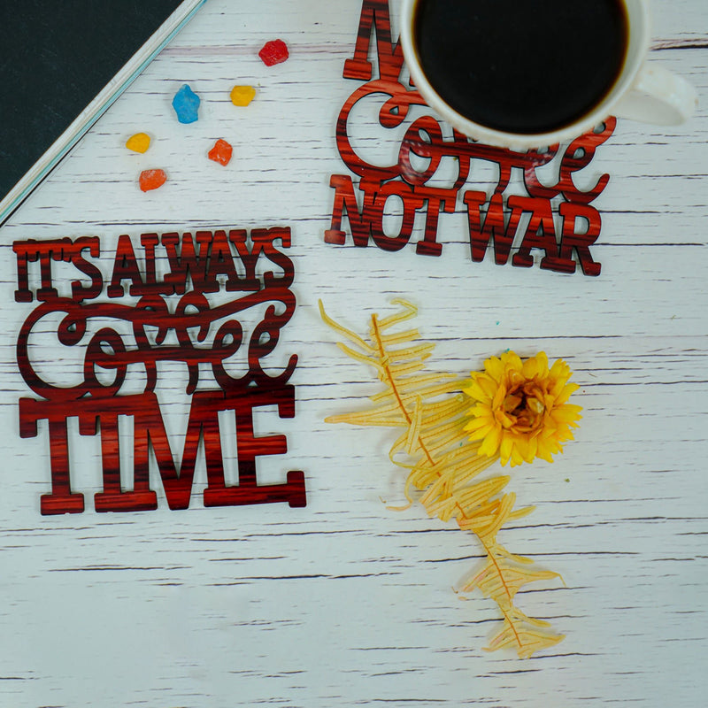 Coffee printed coasters