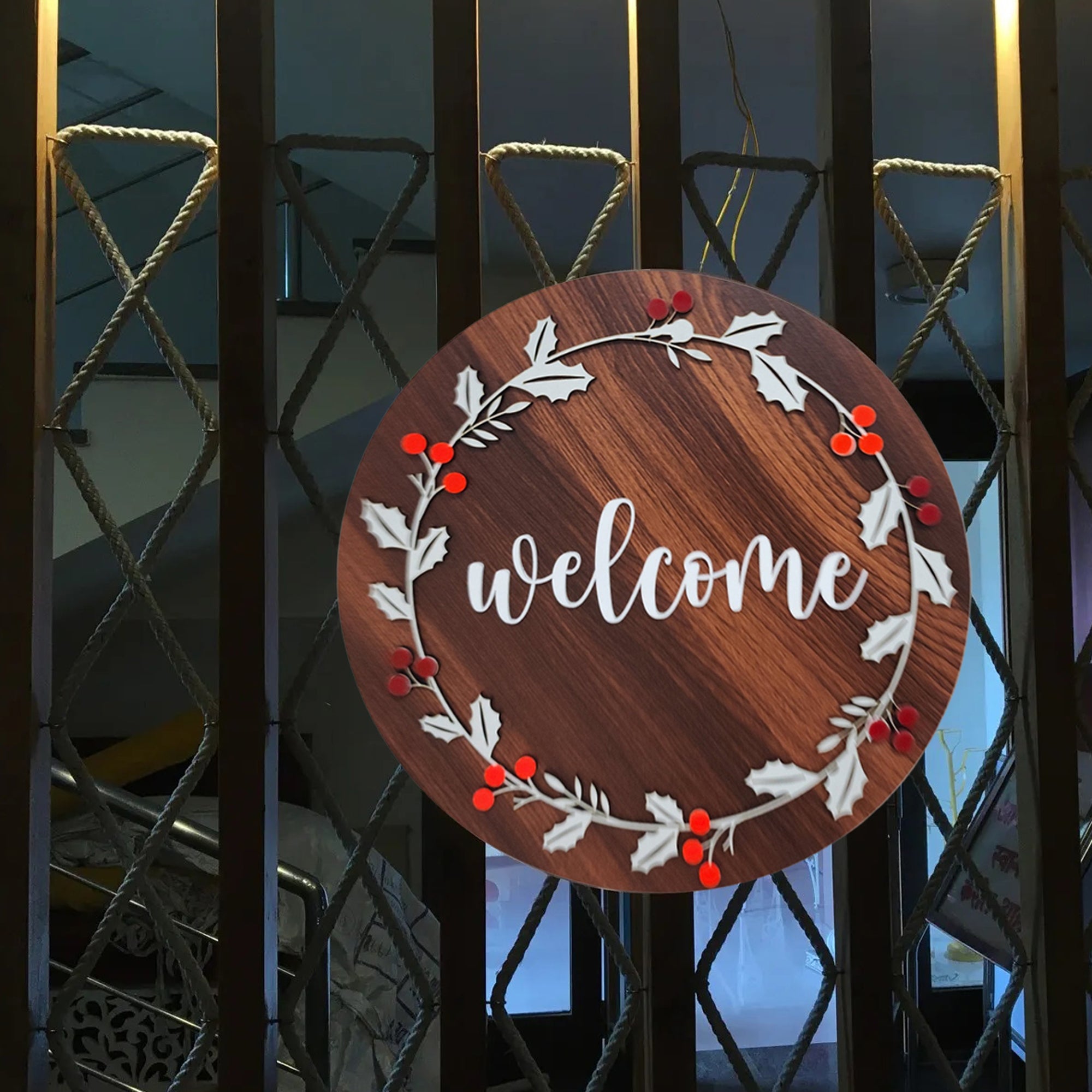 Bold Welcome Message Nameplate