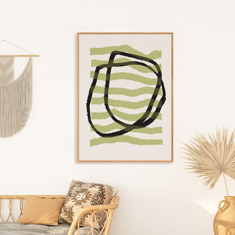 Abstract line Art Wall Art Paintings Set of 3