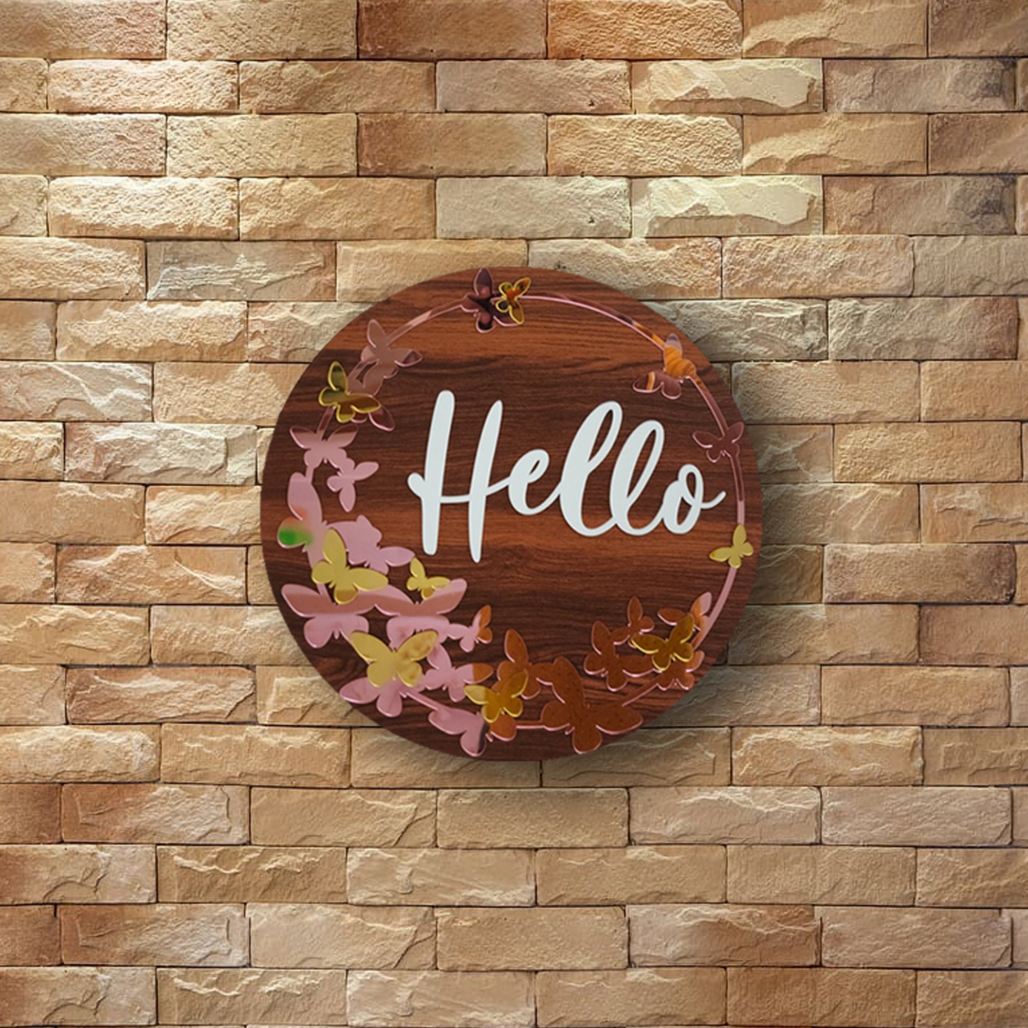 Buy Wooden Nameplate for your home