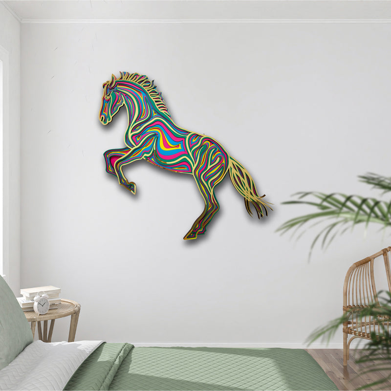 3D Horse Mandala Art