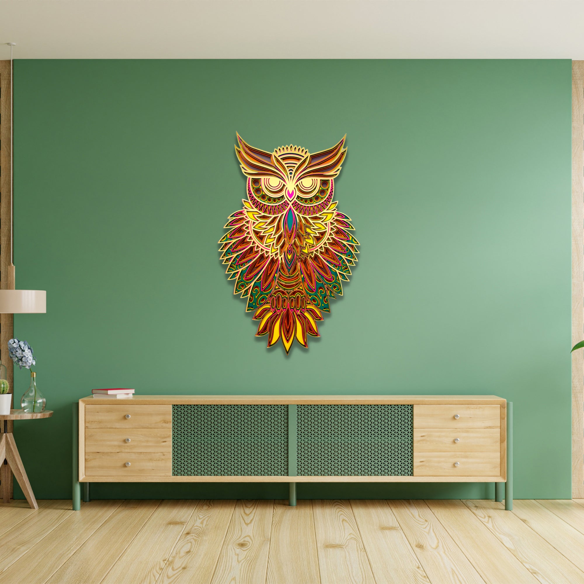 Buy Owl Mandala Wall Decor