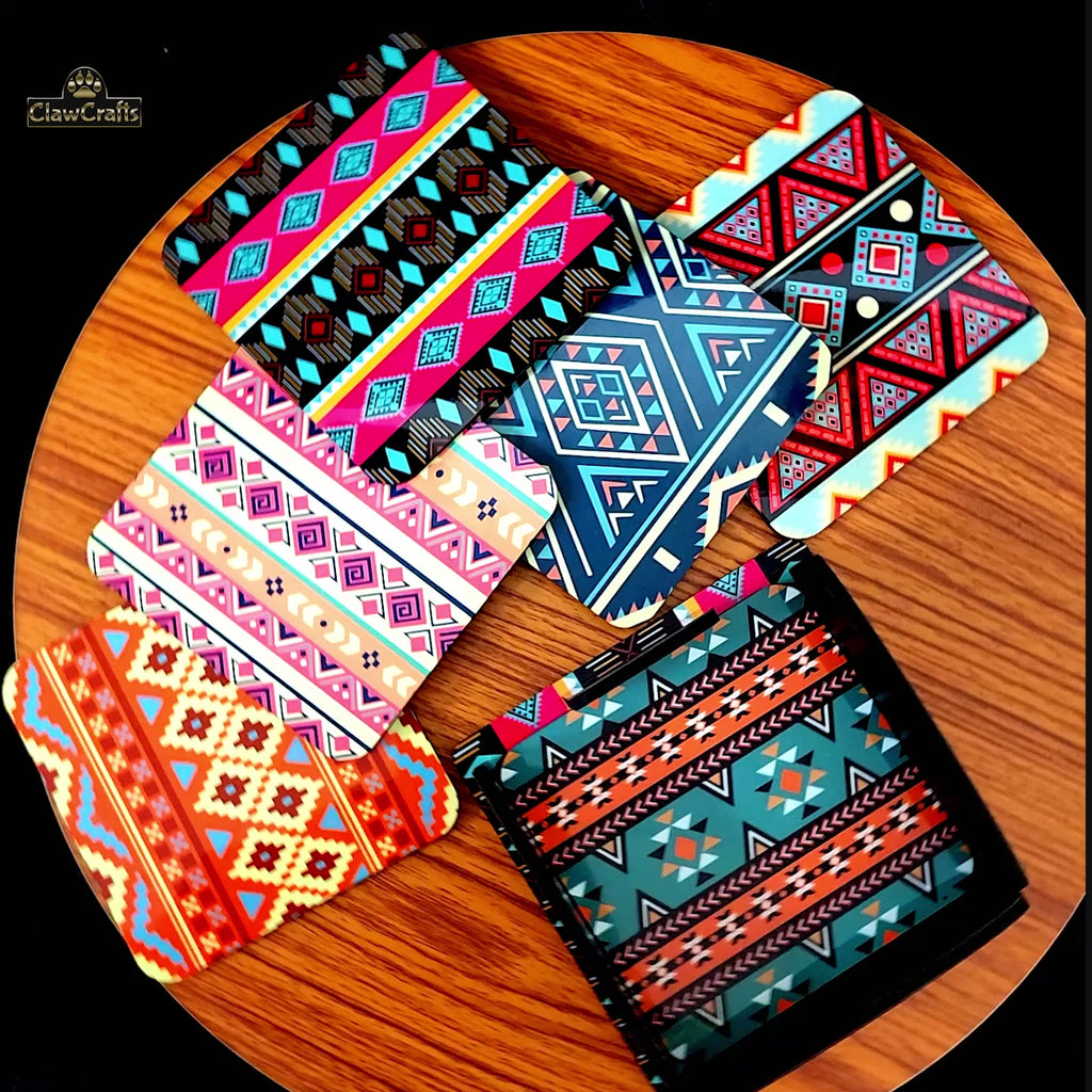 Aztec Mandala Design Coaster Set of 6