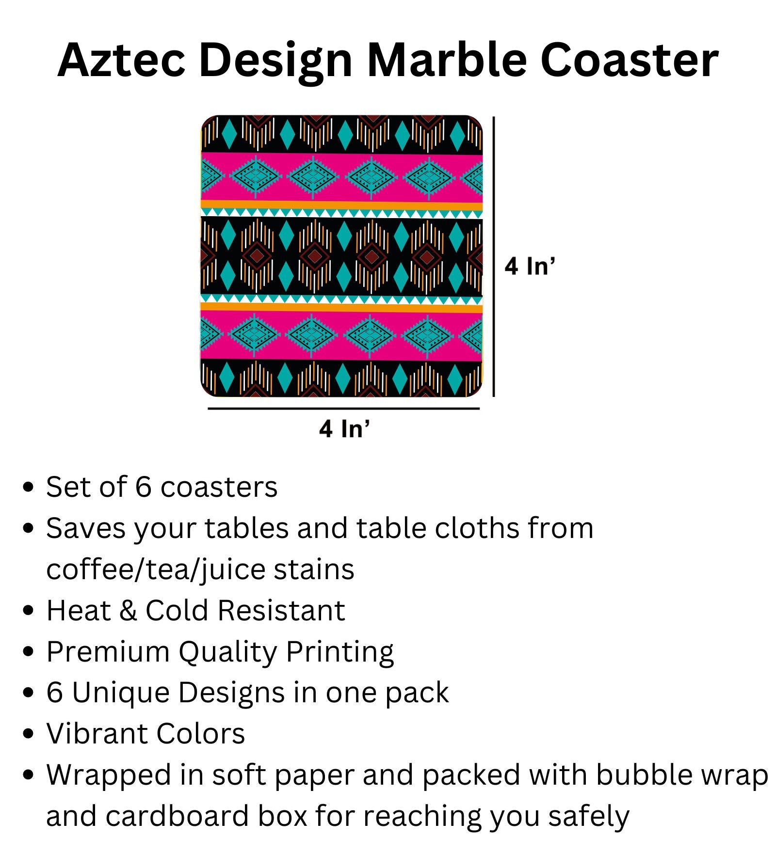 Aztec Coaster Set of 6