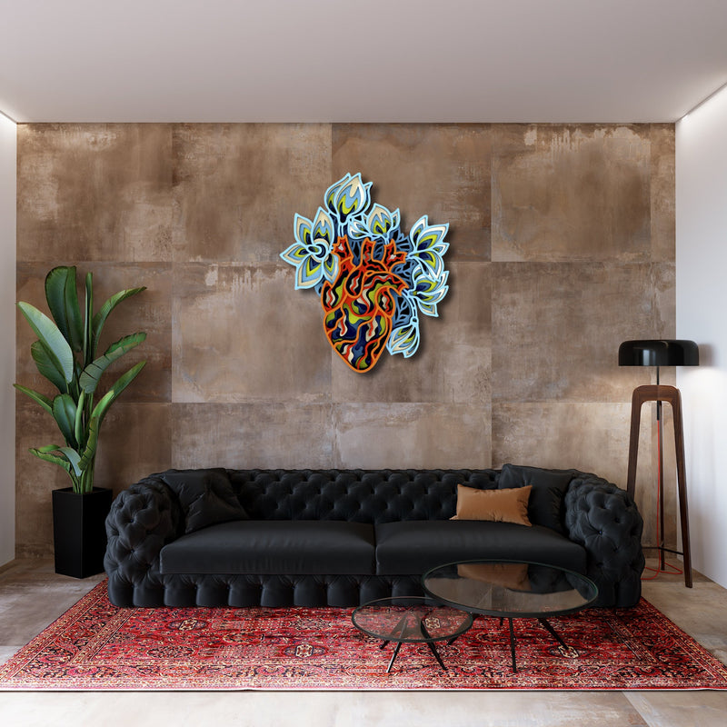 Heart Mandala Art Wall Decor