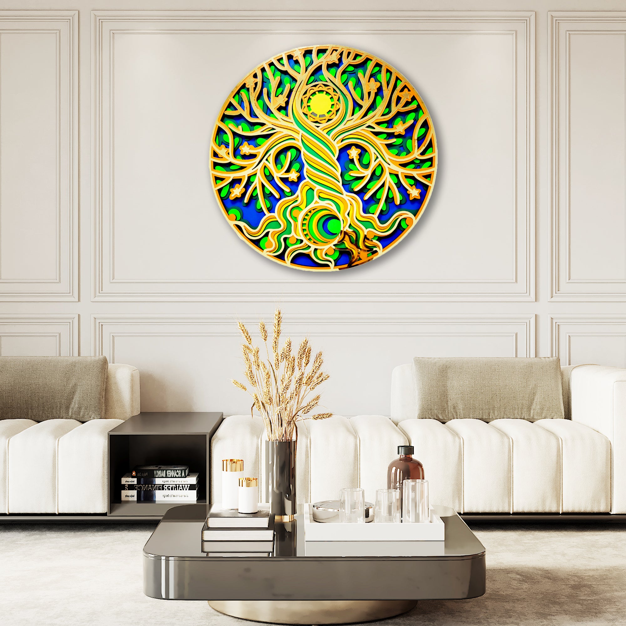 Buy 3D Mandala Wall  Art Decor